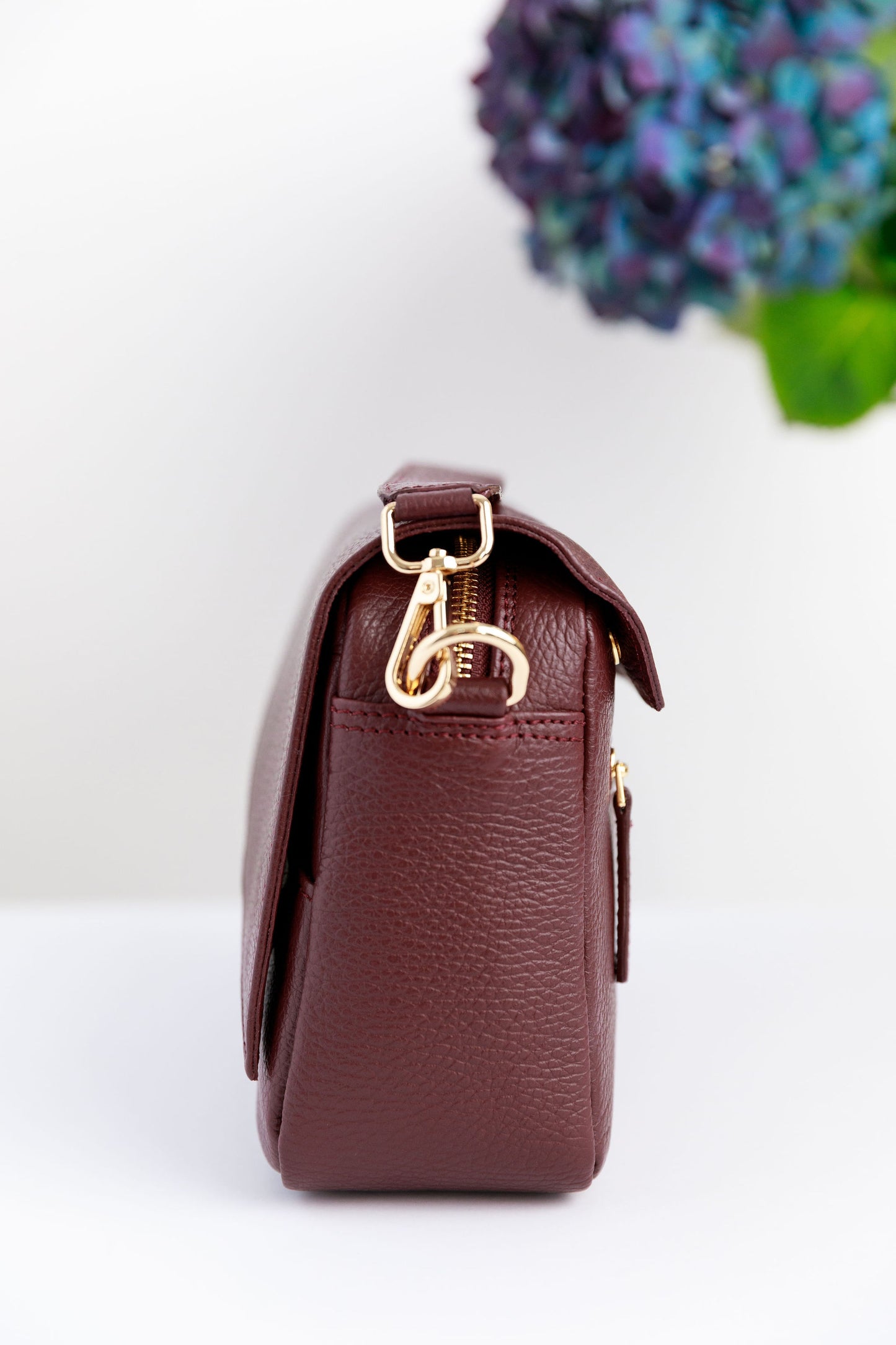 Burgundy Danu and Casual Crossbody Strap