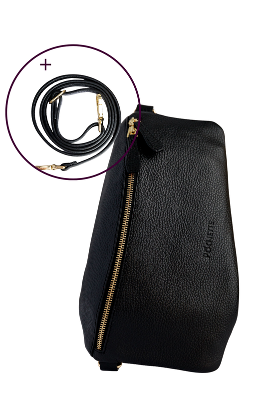 Black Póca & Refined Leather Strap