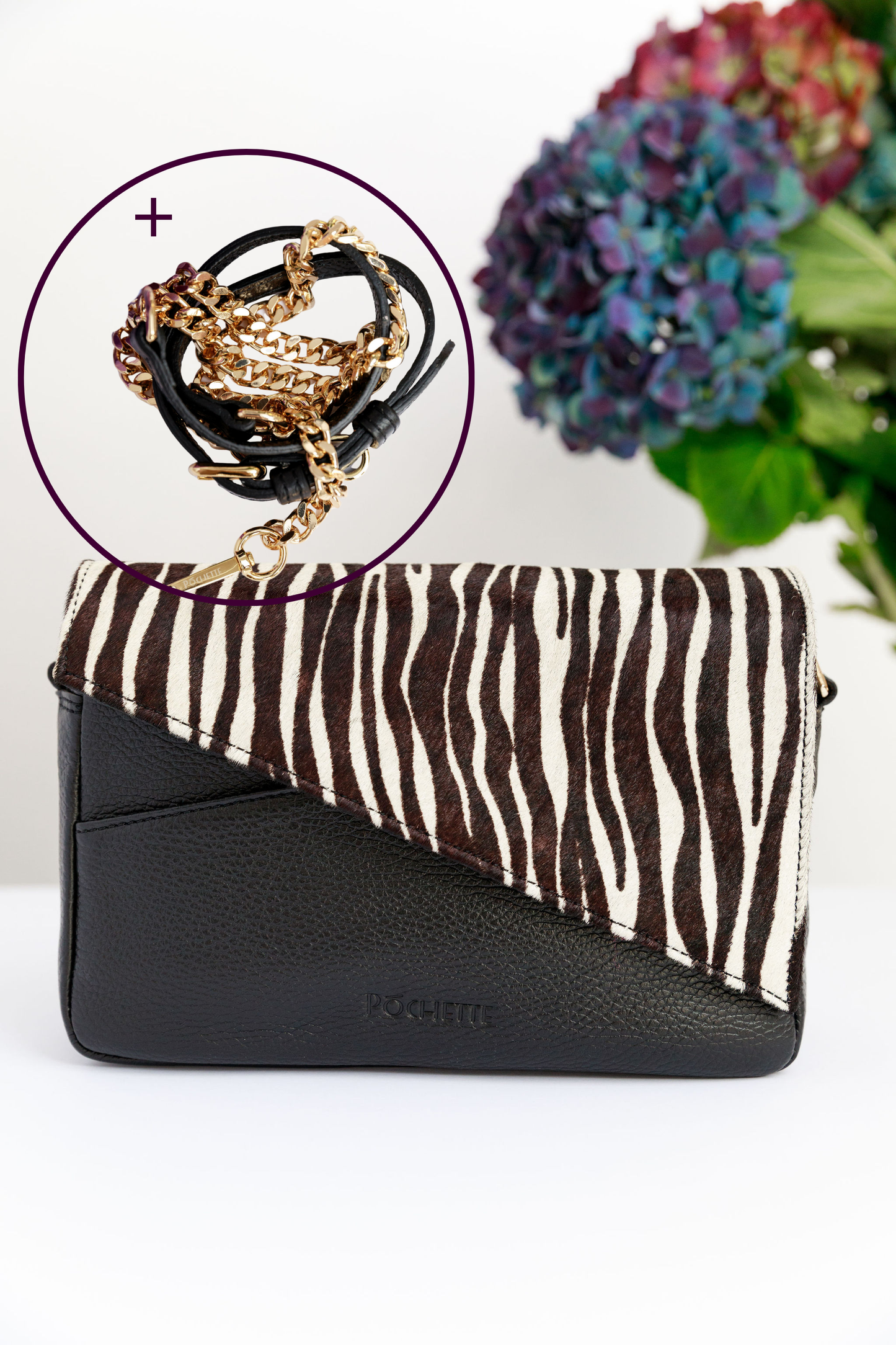 Luxe Black Danu with Zebra Print