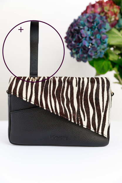 Statement Black Danu with Zebra Print