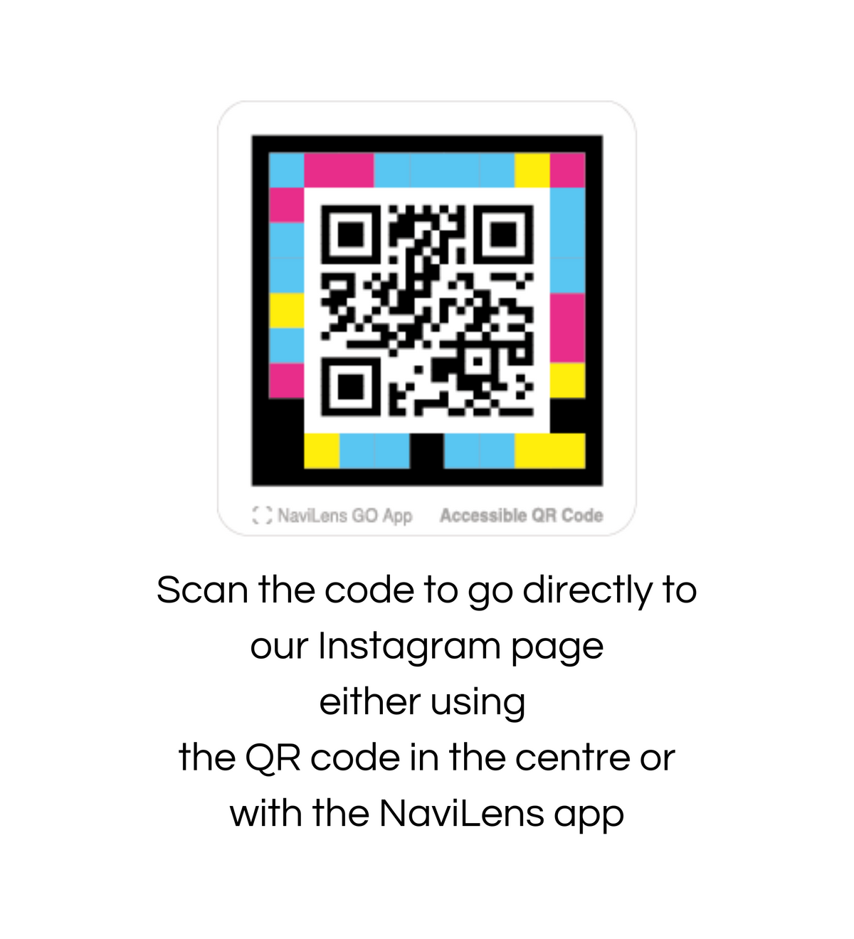 Navilens Code Example Póchette cares about accessibility - making accessible products & packaging