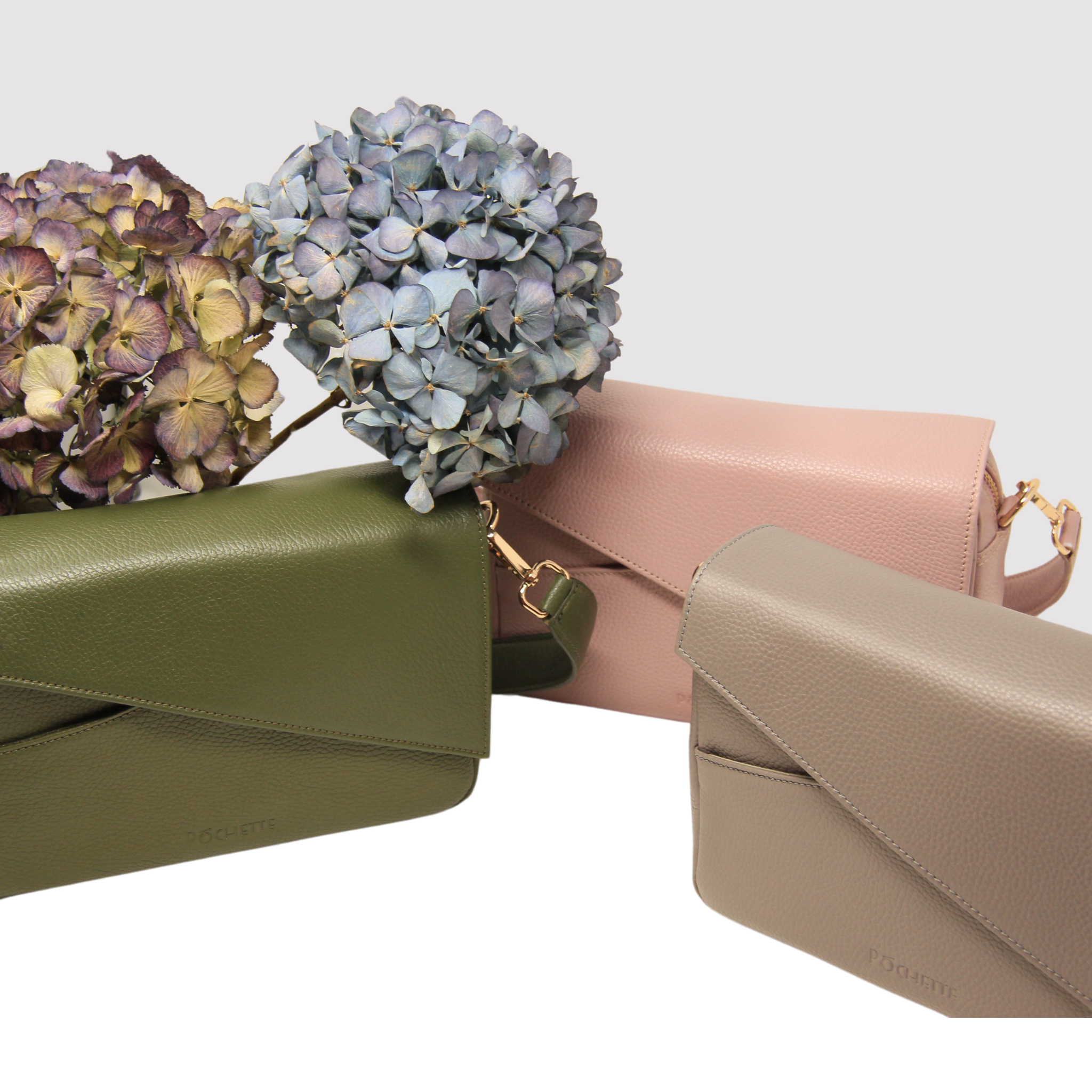 Póchette Crossbody in Spring Colours with Hydrangea