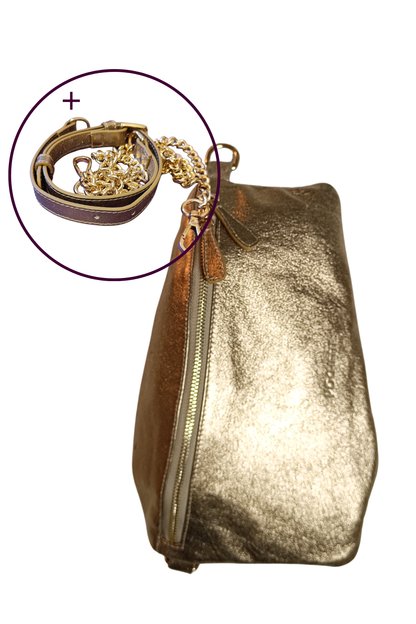 Póchette Luxe Sparkle Póca Handbag in Gold