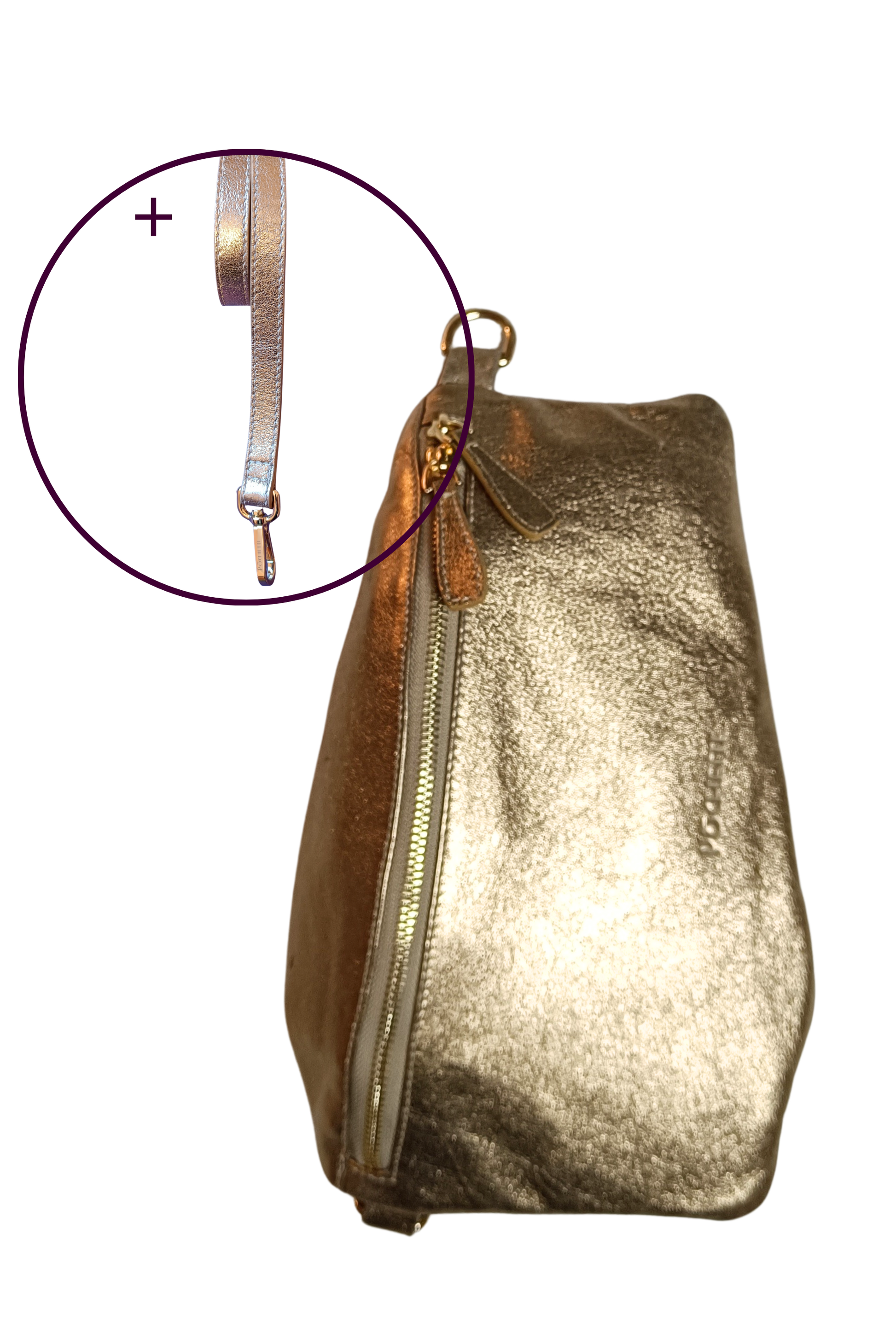 Póchette Refined Sparkle Póca Handbag in Gold