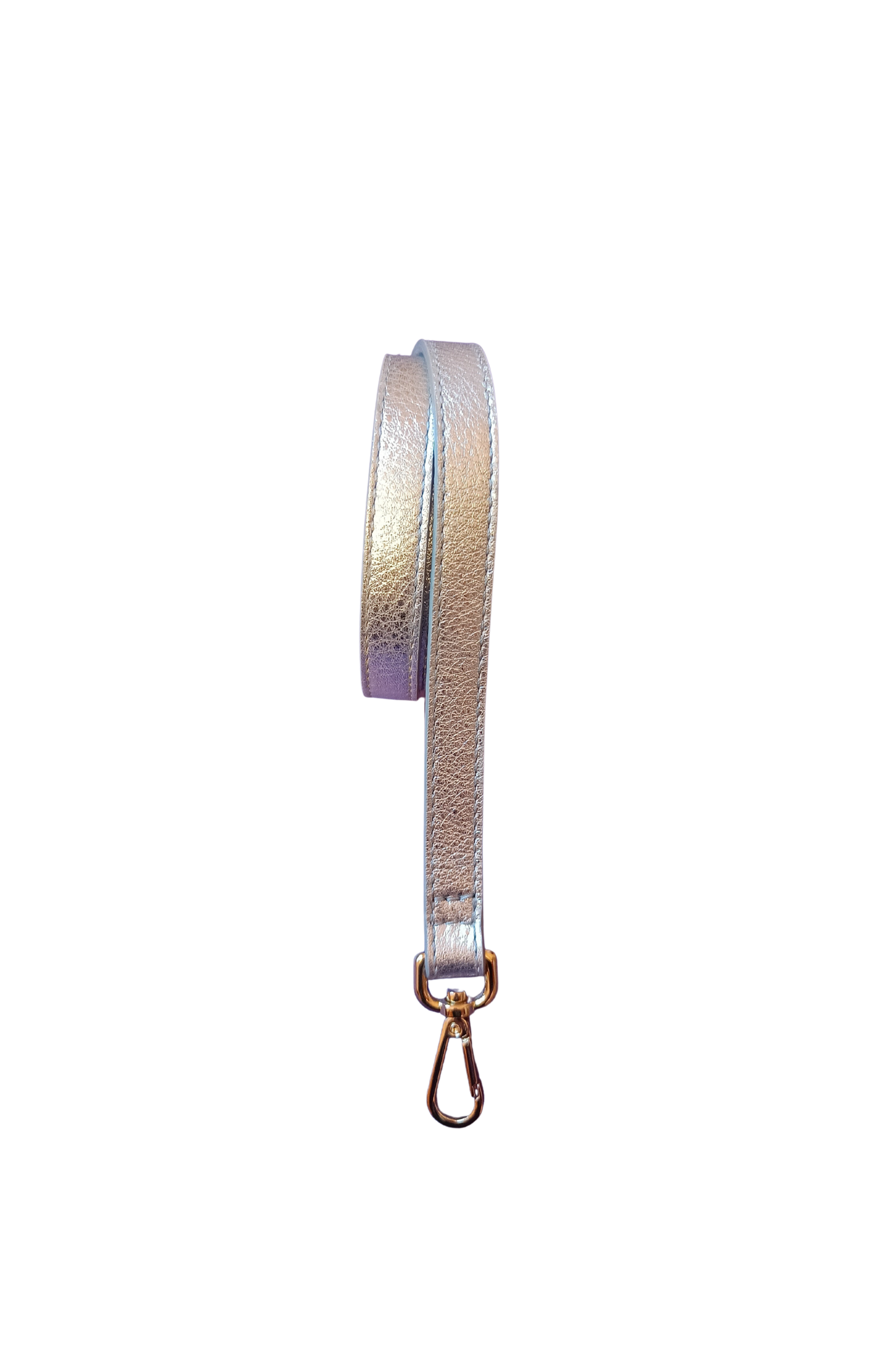 Póchette Refined Leather Strap in Sparkle Silver 2